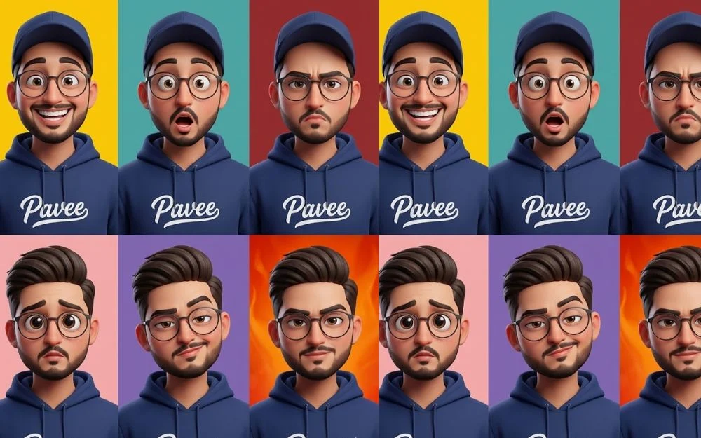 用不同的方式创建 3D 漫画 create 3d caricatures with different expressions