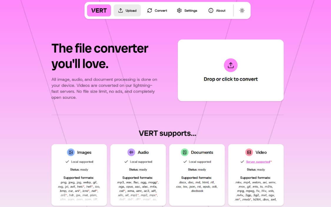 vert a free open source file converter .jpg