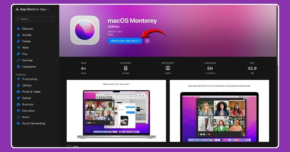 Apple からの macos モントレーのリンク macos monterey link from apple