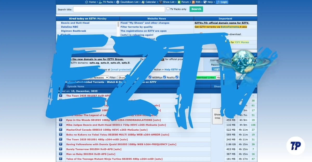 eztv home page 