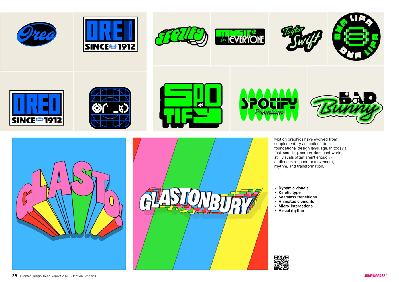 Brand identity system designed with motion as a core visual component