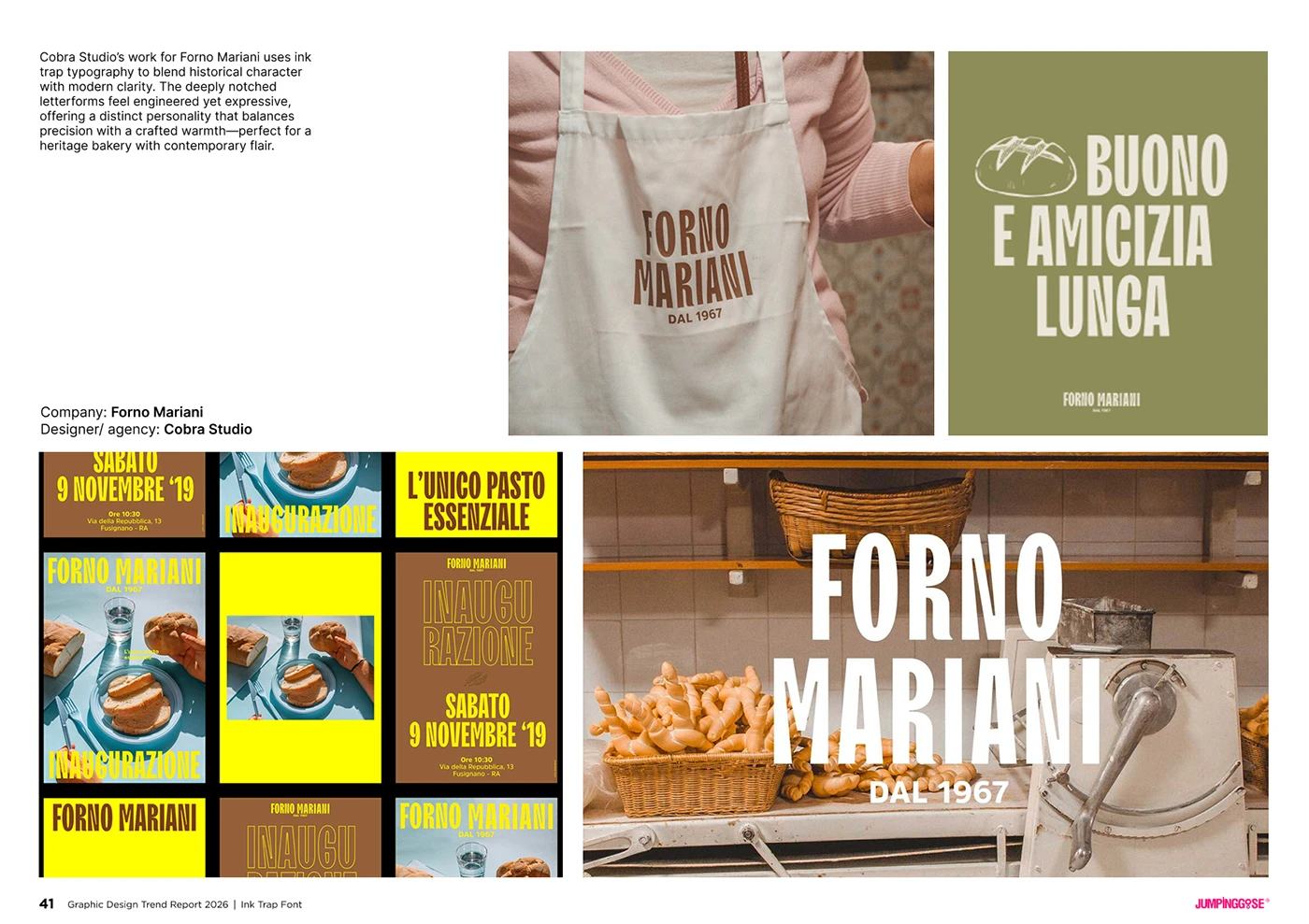 Contemporary ink trap font design balancing function and expressive typography