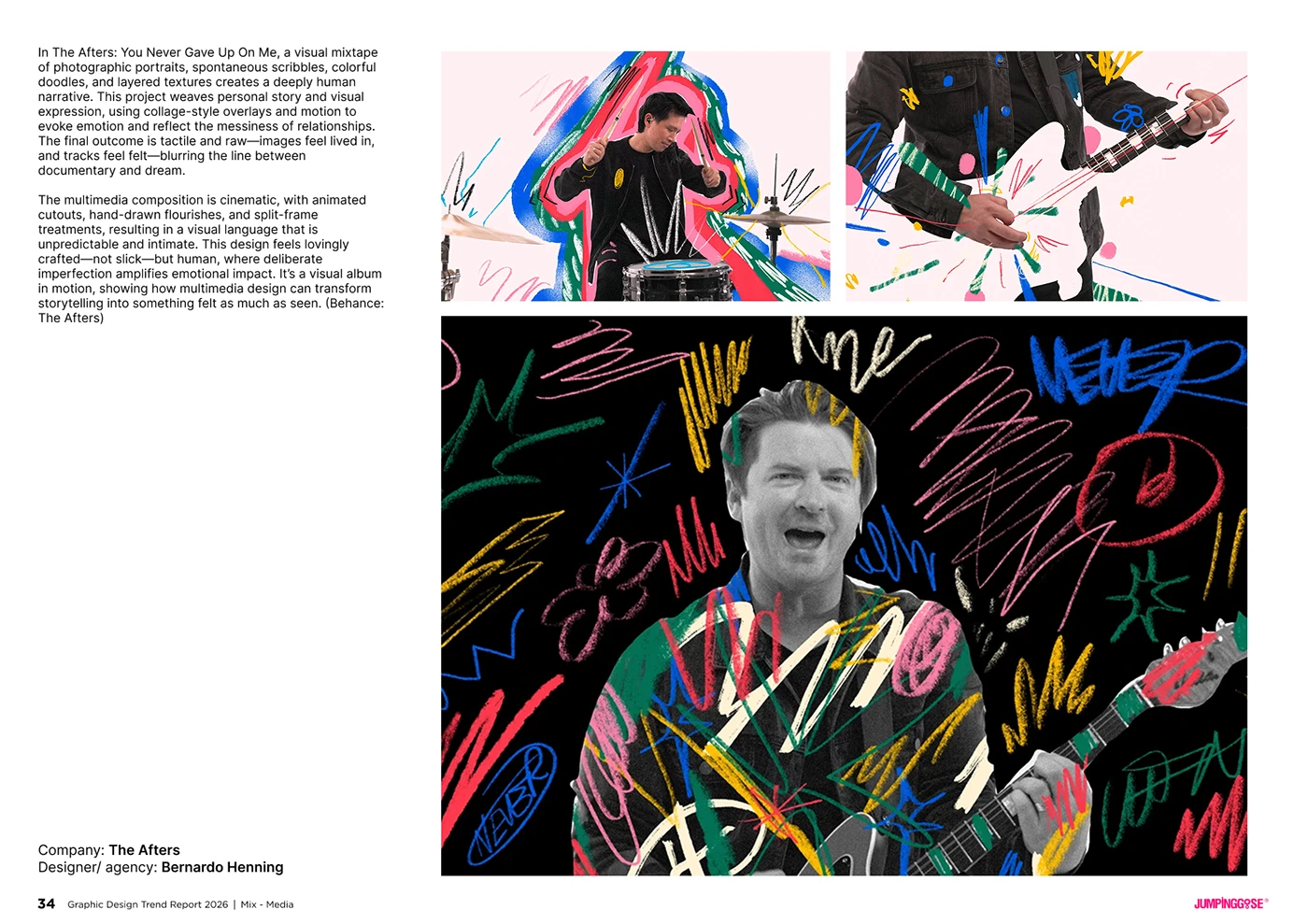 Experimental mixed-media design using collage techniques and typographic overlays