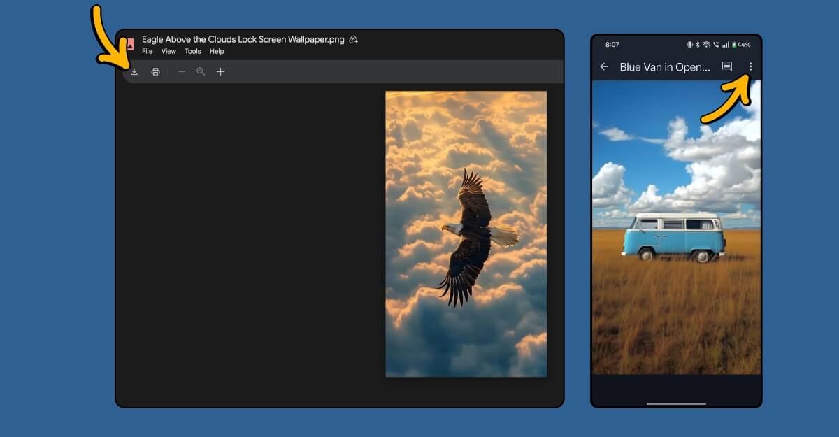 download button to download these wallpapers 
