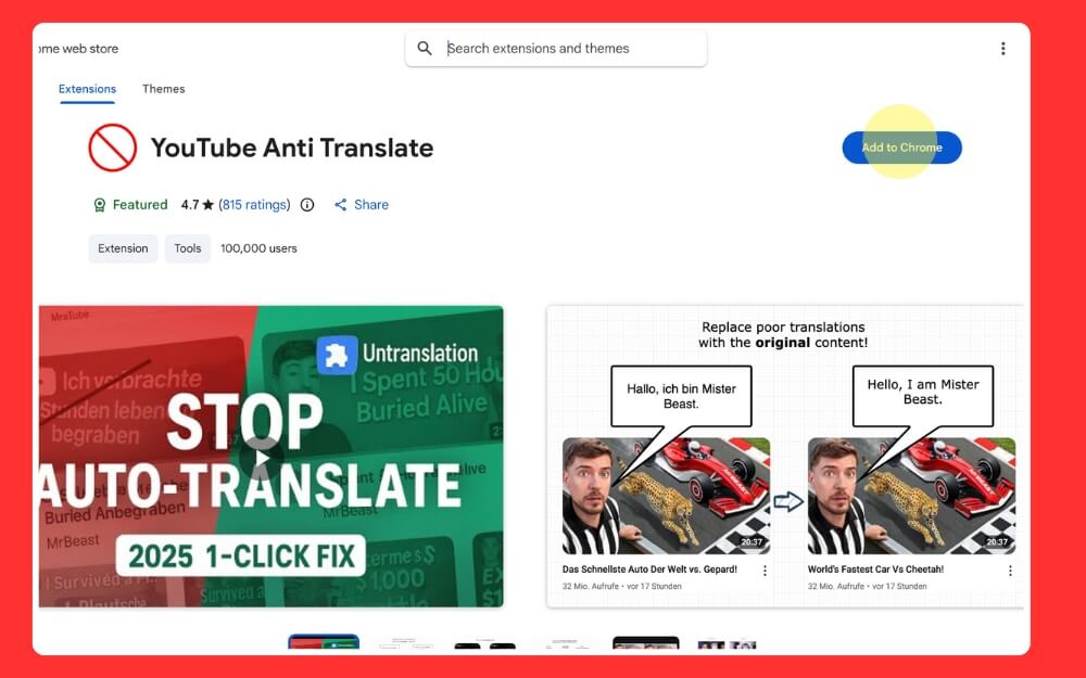 youtube anti translate extension 
