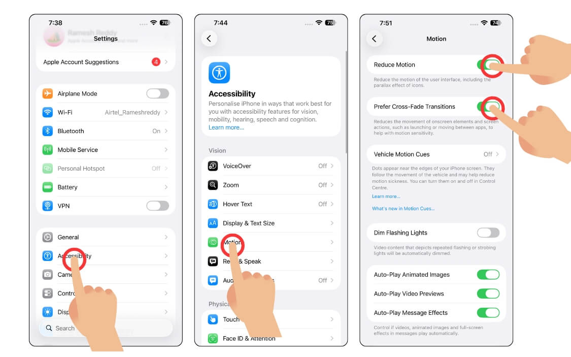 how to reduce motion on your iphone 