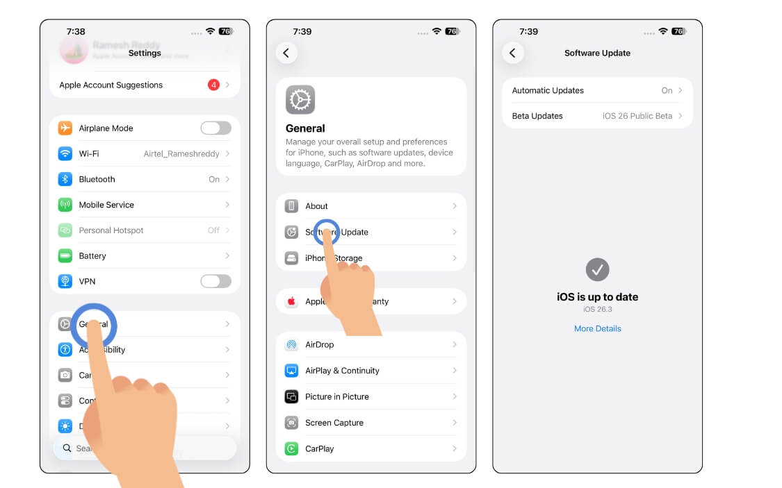 steps tp update your iphone 