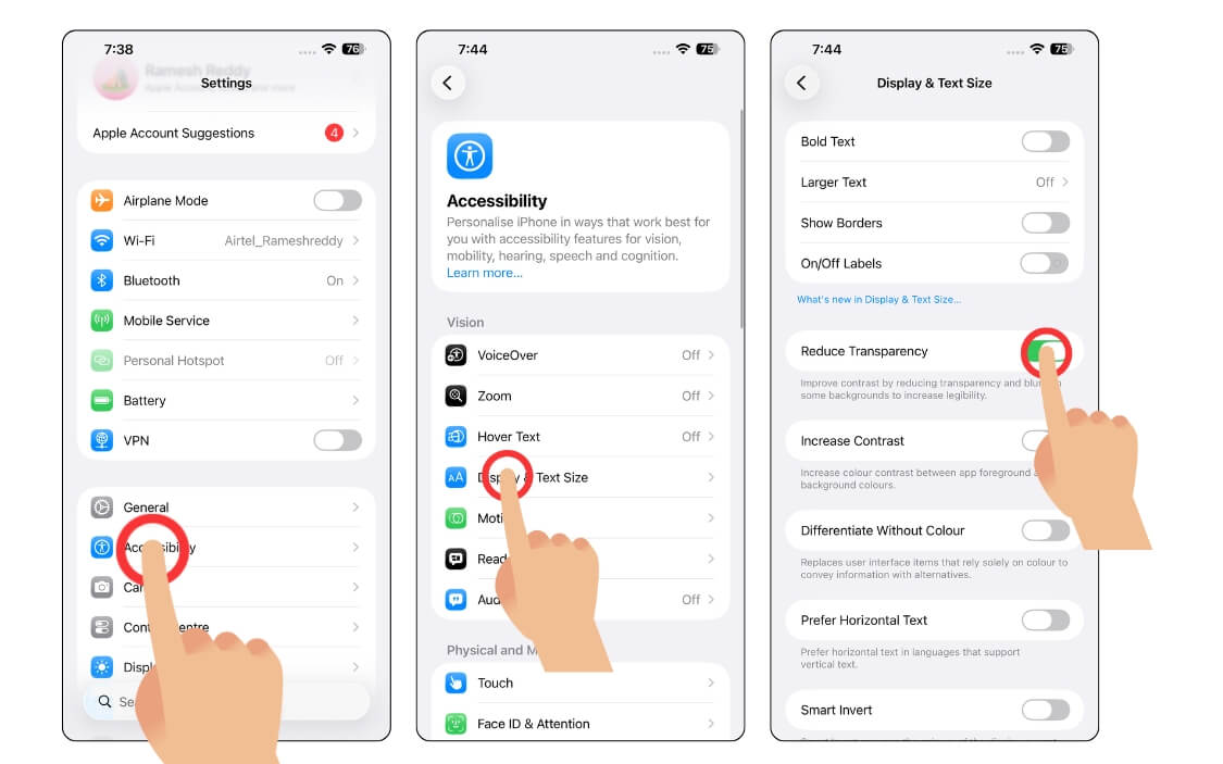 turn off liquid glass design
