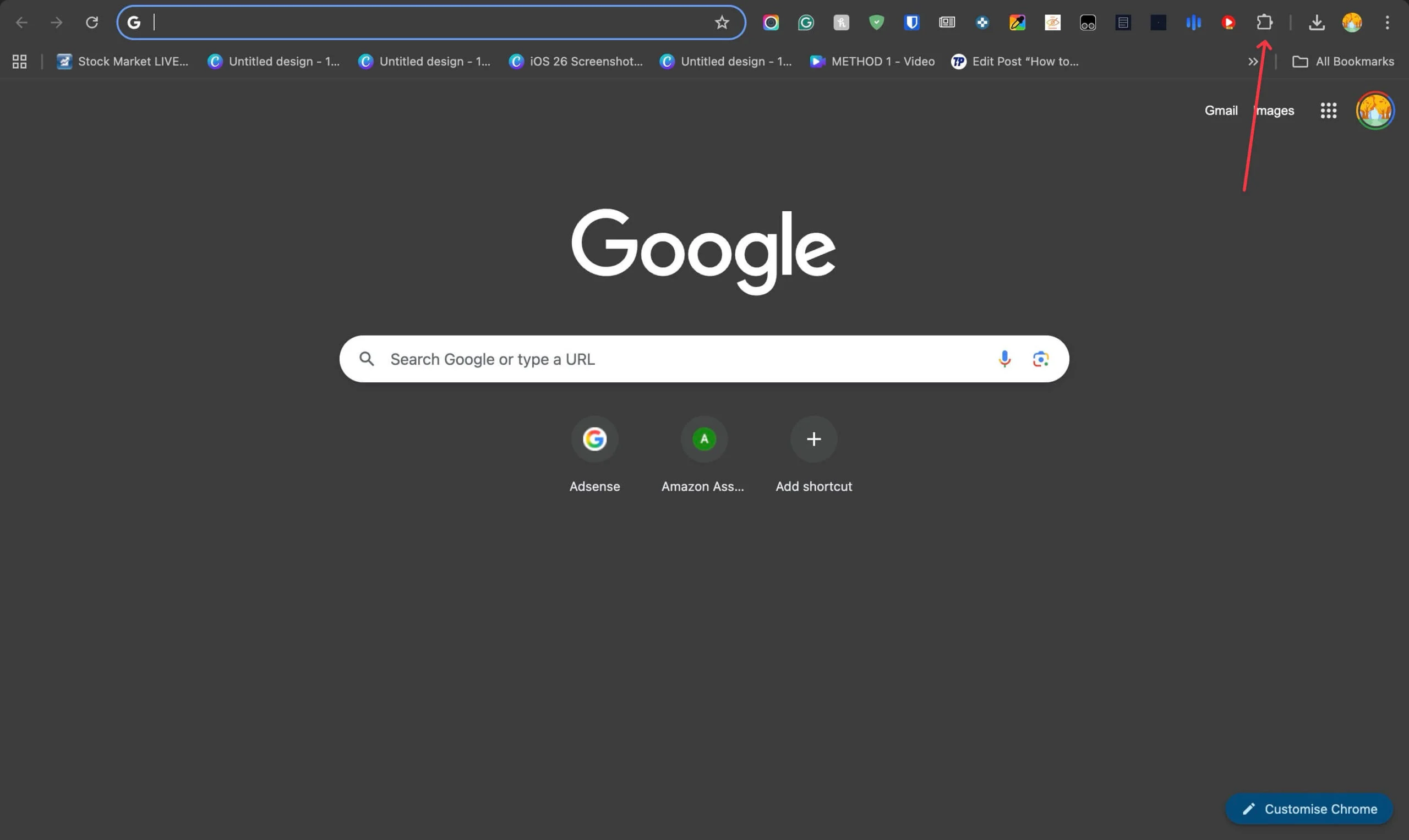 google chrome extension icons