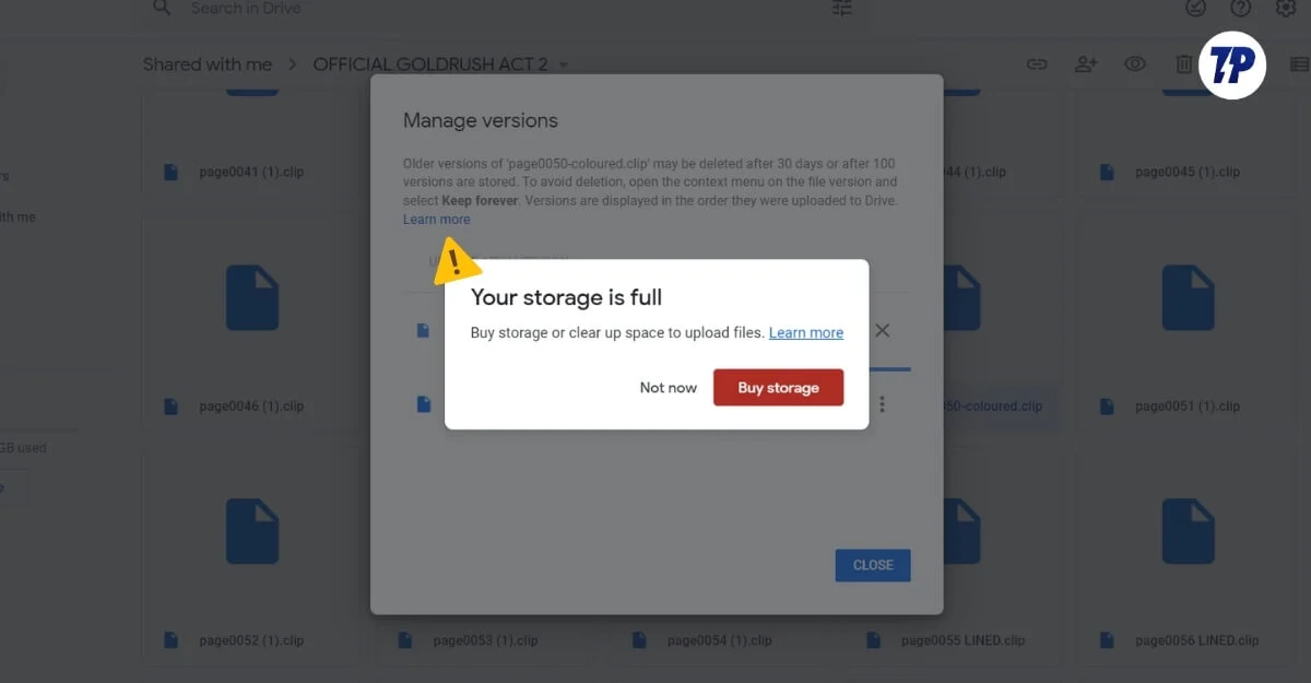 save google drive storage space 