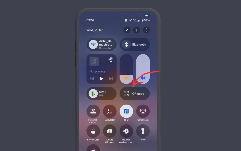 add qr code to quick tiles