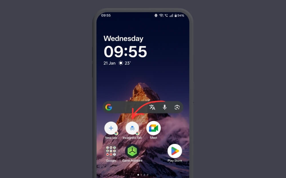 add app shortcuts to home screen