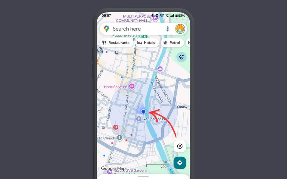 double-tap to zoom in google maps