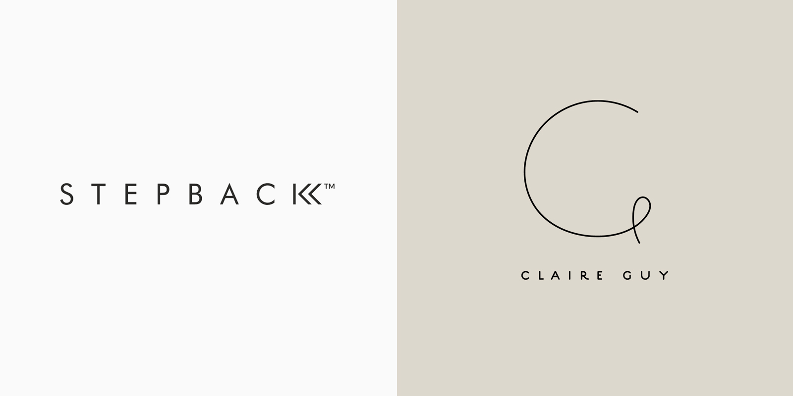 Minimal logo design with a subtle visual twist creating memorability
