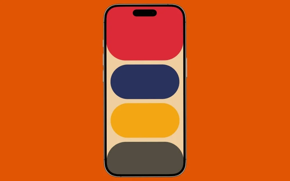 wallpaper layar kunci palet warna bertumpuk dinamis dynamic stacked color palette lock screen wallpaper