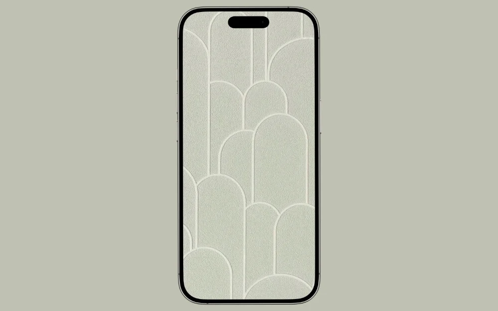 wallpaper layar kunci pola lengkung timbul embossed arch pattern lock screen wallpaper