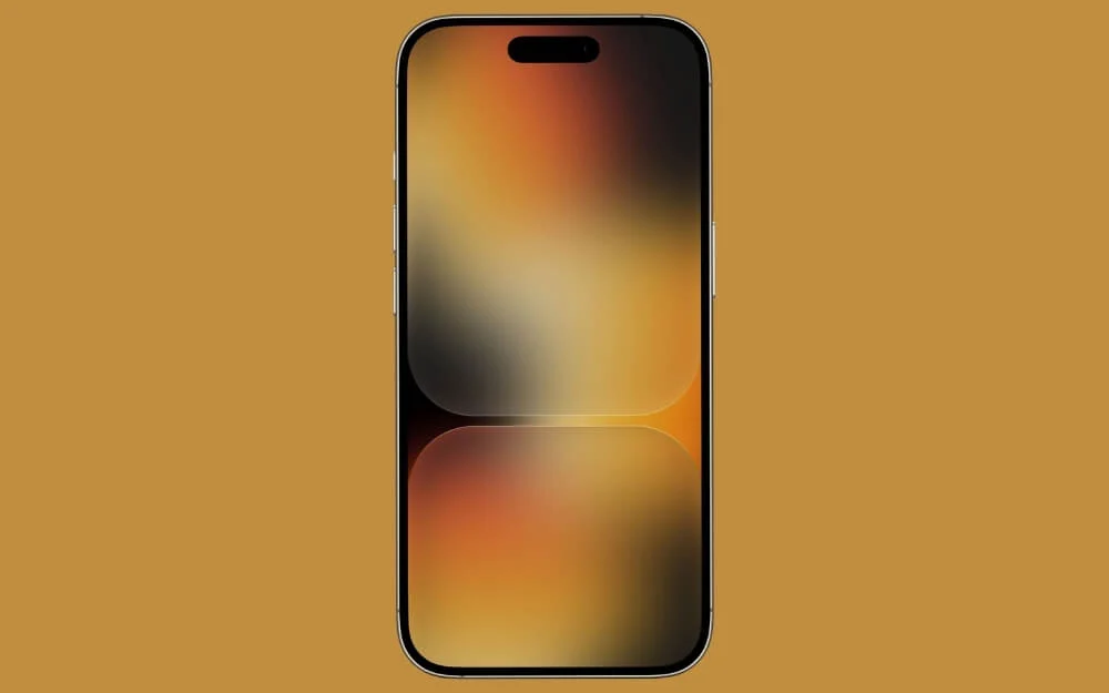 wallpaper layar kunci panel kaca gradien lembut hangat soft warm gradient glass panels lock screen wallpaper