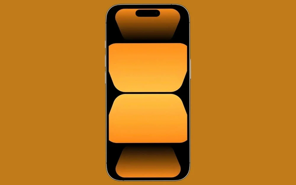 wallpaper layar kunci blok gradien hangat mengambang floating warm gradient blocks lock screen wallpaper