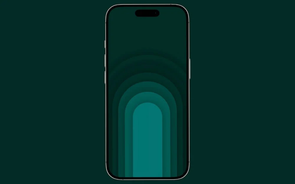 wallpaper layar kunci gradien lengkung teal berlapis layered teal arch gradient lock screen wallpaper