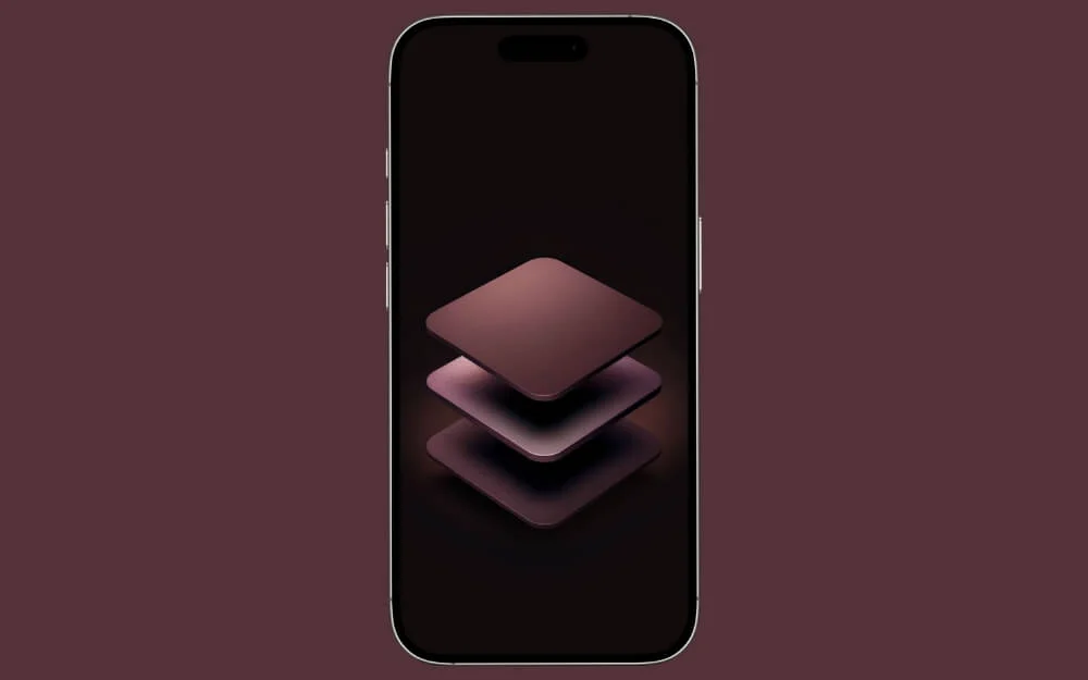 wallpaper layar kunci kotak gradien gelap mengambang floating dark gradient squares lock screen wallpaper