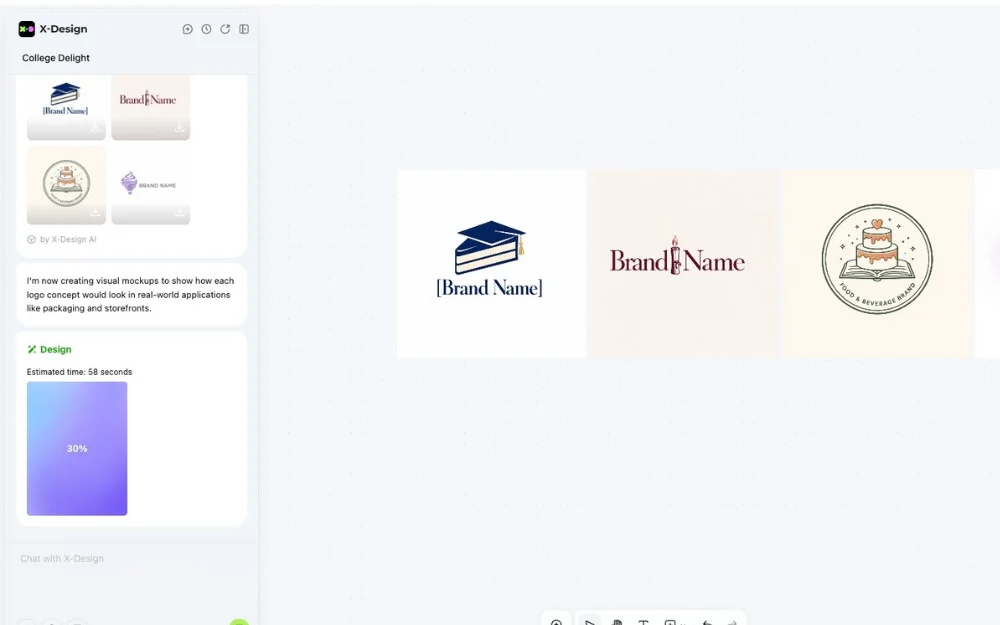 using xdesign to create branded logos
