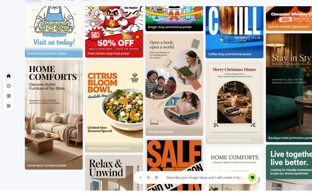 create posters using x-design agent