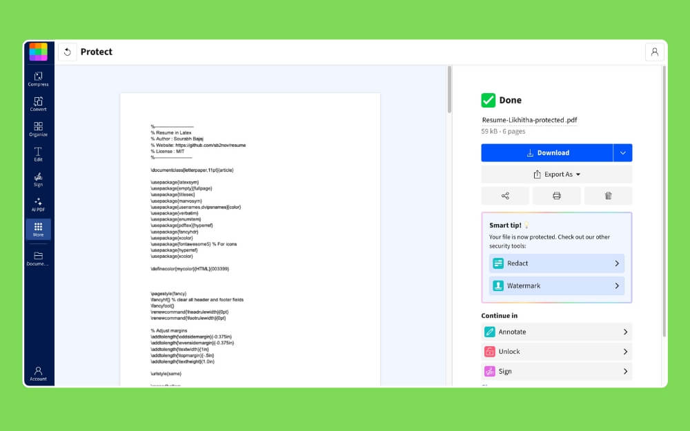 small pdf google workspace addon 