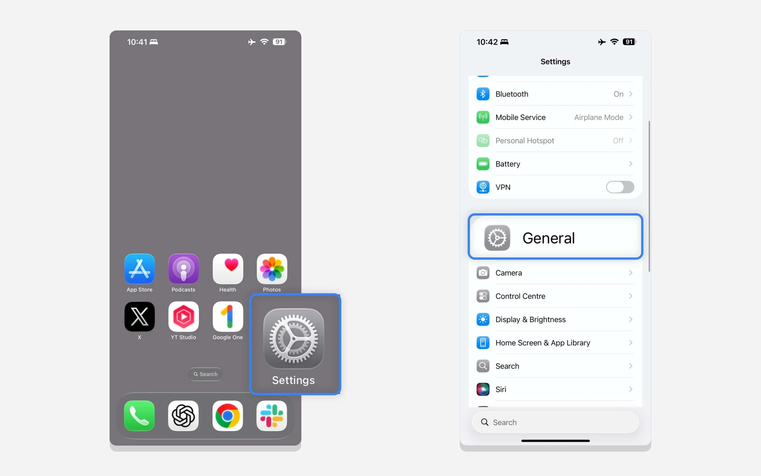 ios general settings 