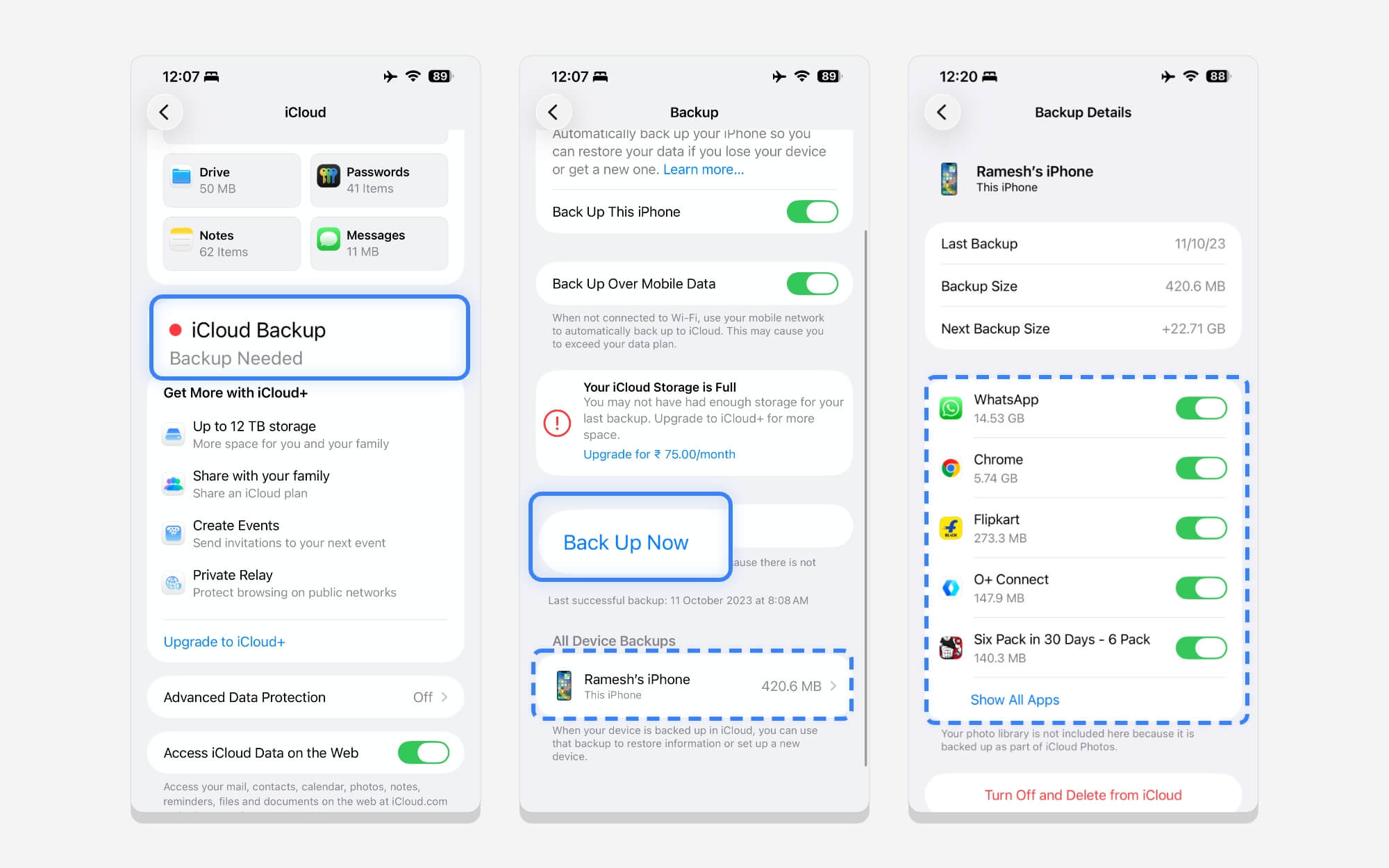 iphone icloud backup 