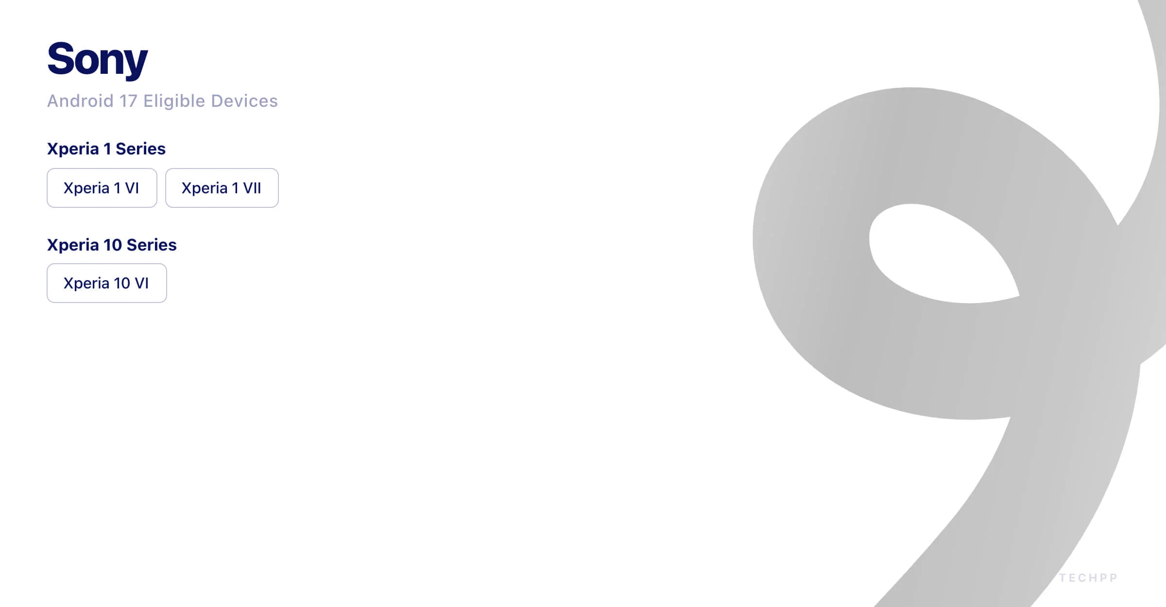 ソニー Android 17 対象デバイス sony android 17 eligible devices