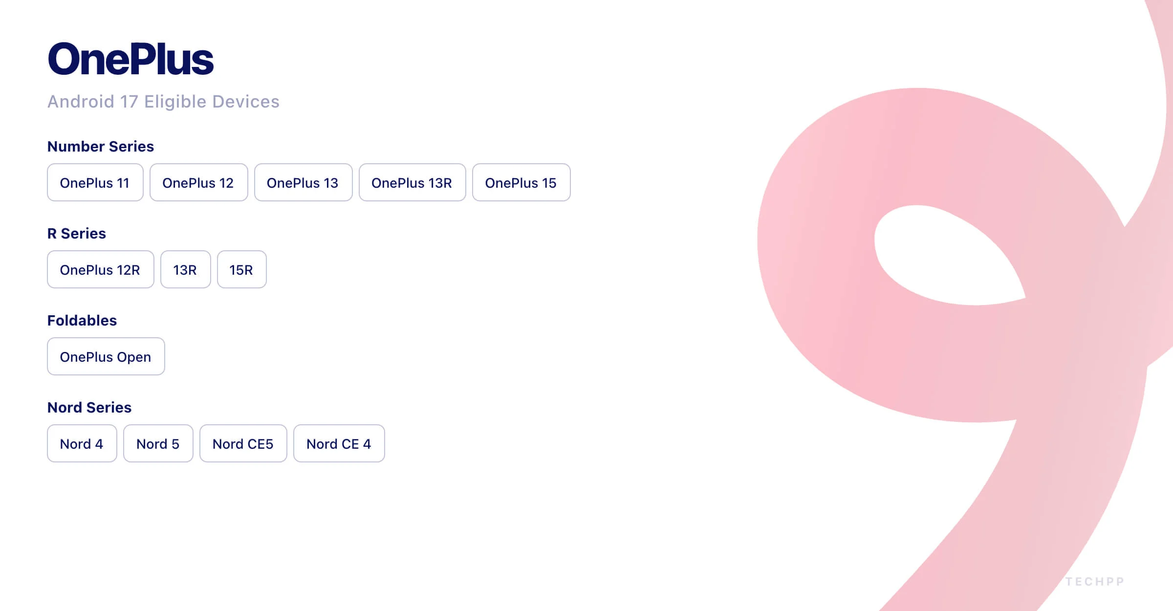 oneplus android 17 対象デバイス oneplus android 17 eligible devices