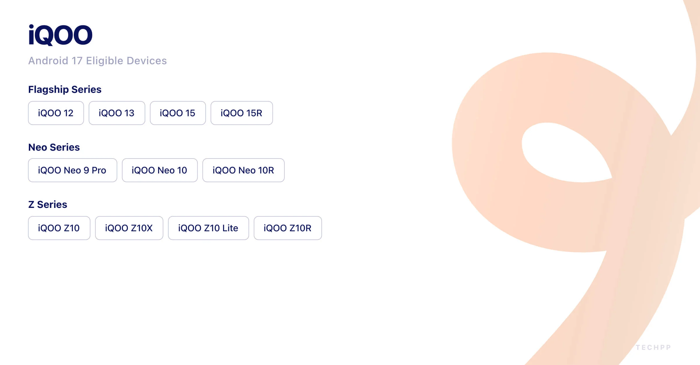 IQOO Android 17 対象デバイス iqoo android 17 eligible devices