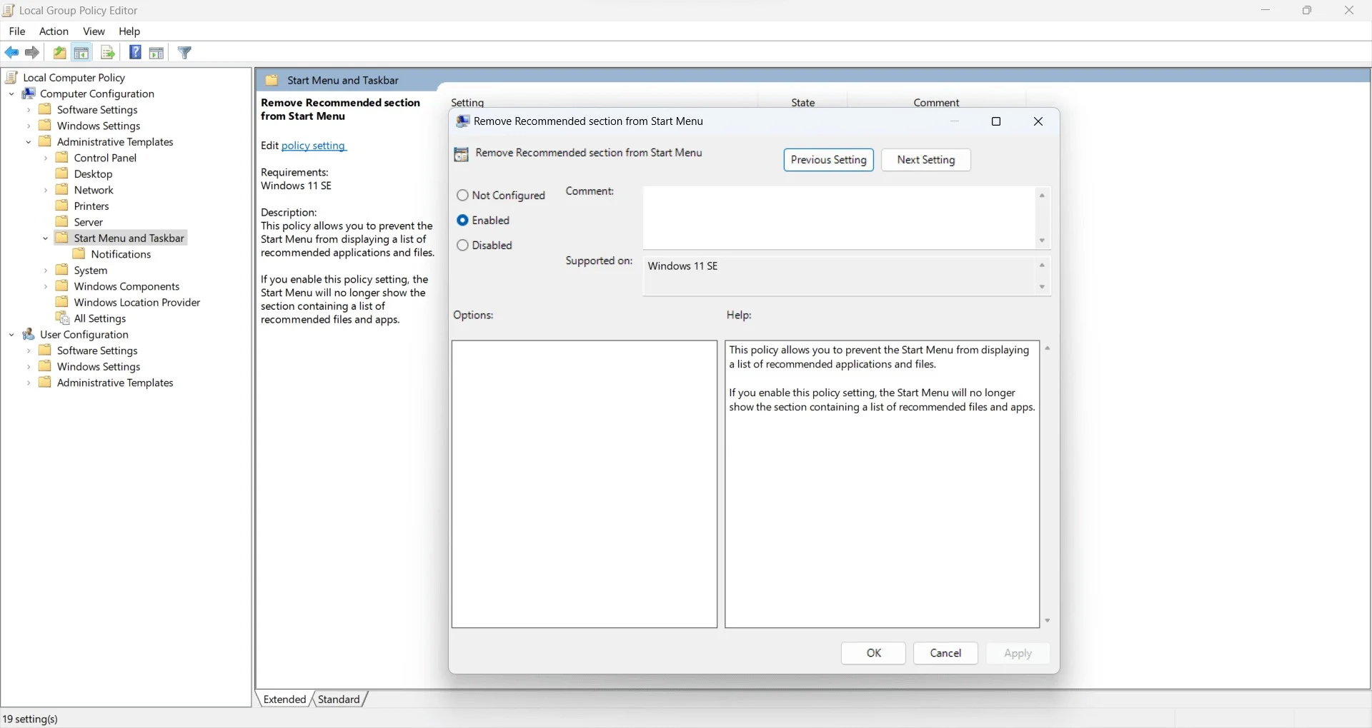 remove-recommended-section