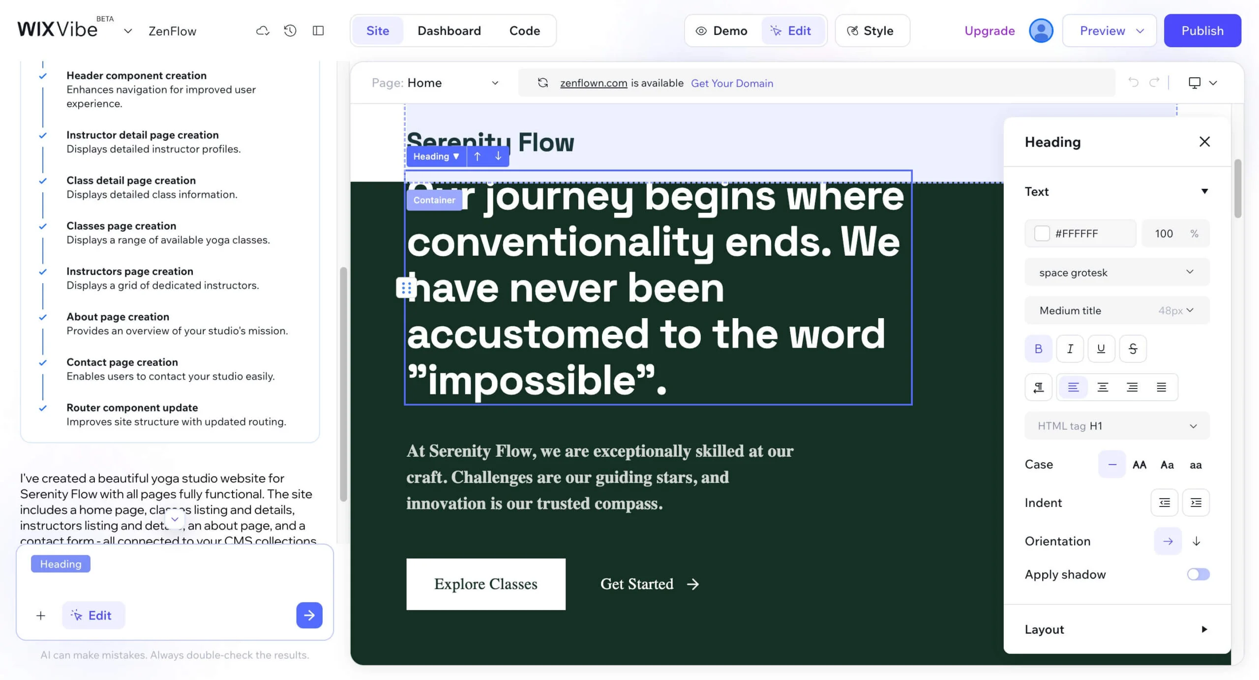 透過靈活的編輯規模自訂您的網站 customize your website with flexible edits