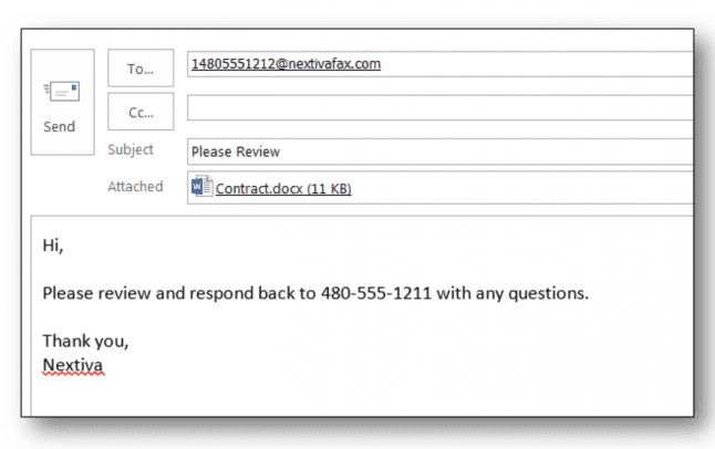 apa itu email faks nextiva?