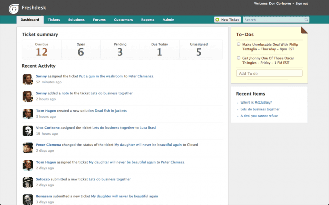 perangkat lunak helpdesk gratis freshdesk