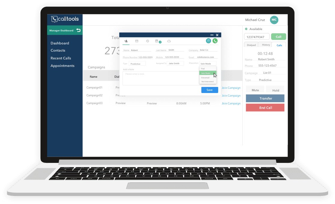 fitur dialer calltools