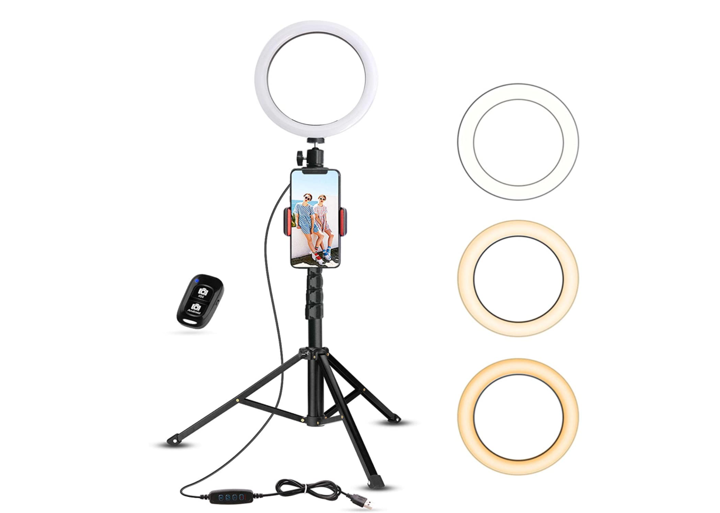 Selfie Ring Light avec trépied