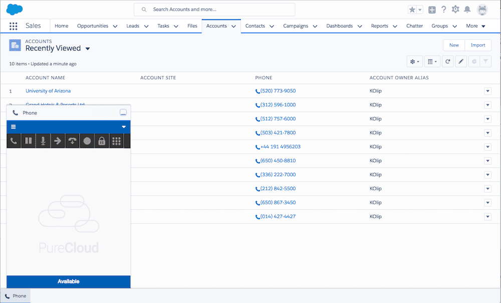 Genesys Salesforce 集成