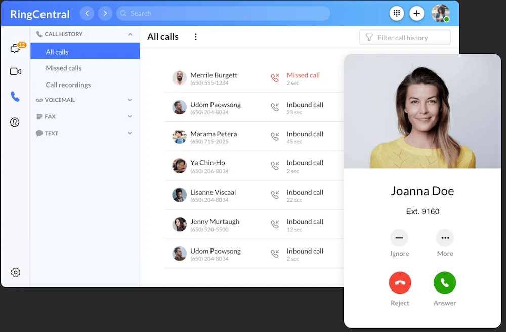 RingCentral 商務電話