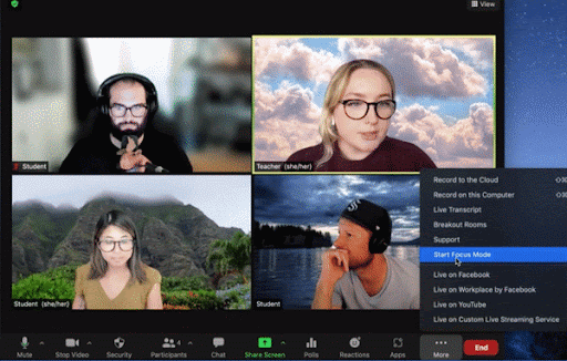 Mode Fokus Zoom GetVoIP News