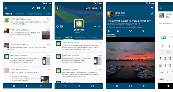 Ubersocial - 適用於 Android 的最佳 Twitter 應用