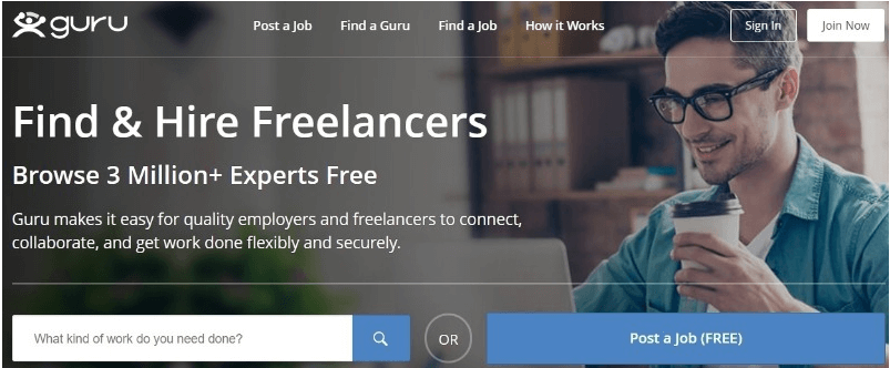Guru - Upwork 等最佳網站