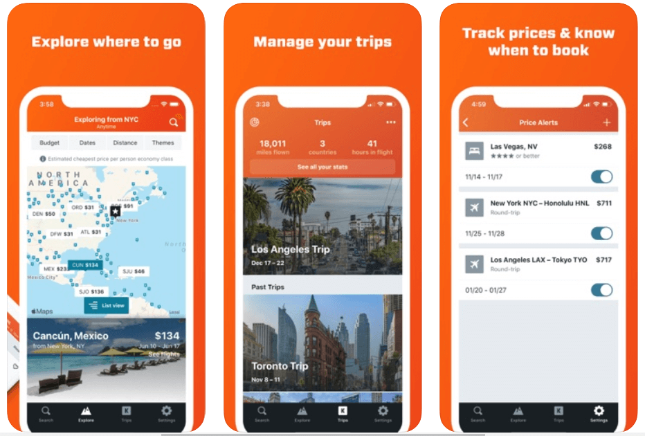 Kayak - 最佳旅行計劃應用程序