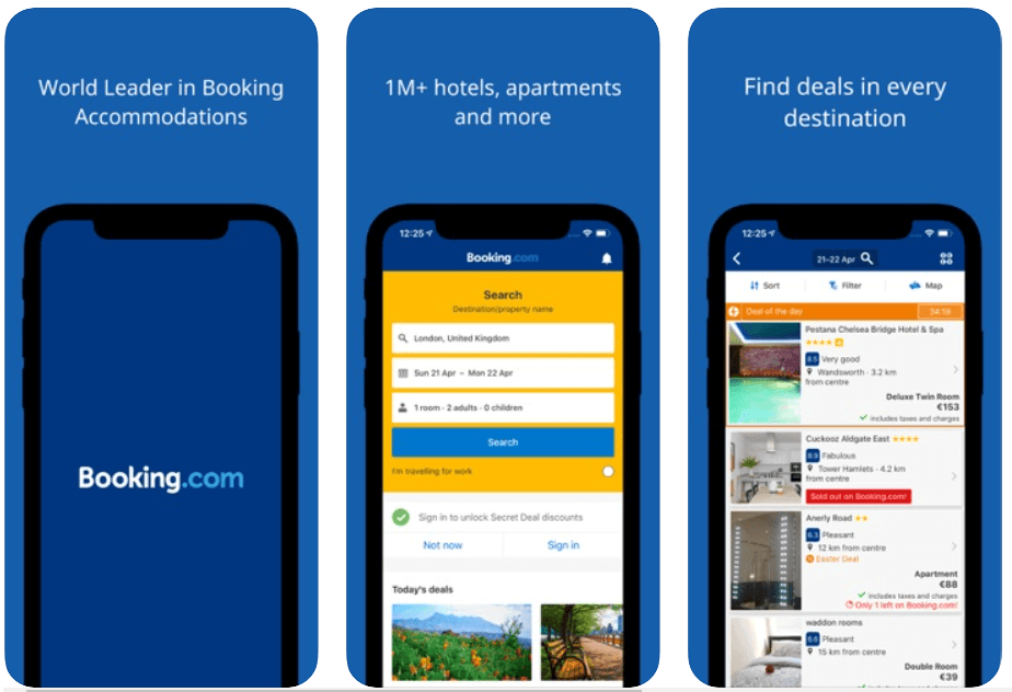 Booking.com - 適用於 Android 和 iOS 的最佳旅行應用程序