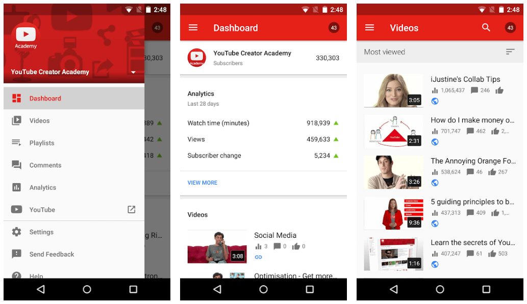 YoutubeStudio-マーケティングに最適なアプリ