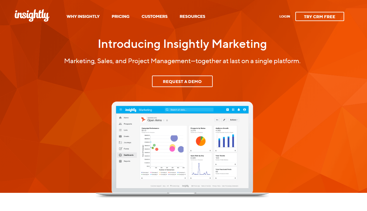 Insightly - 適合小型企業的最佳 CRM 軟件