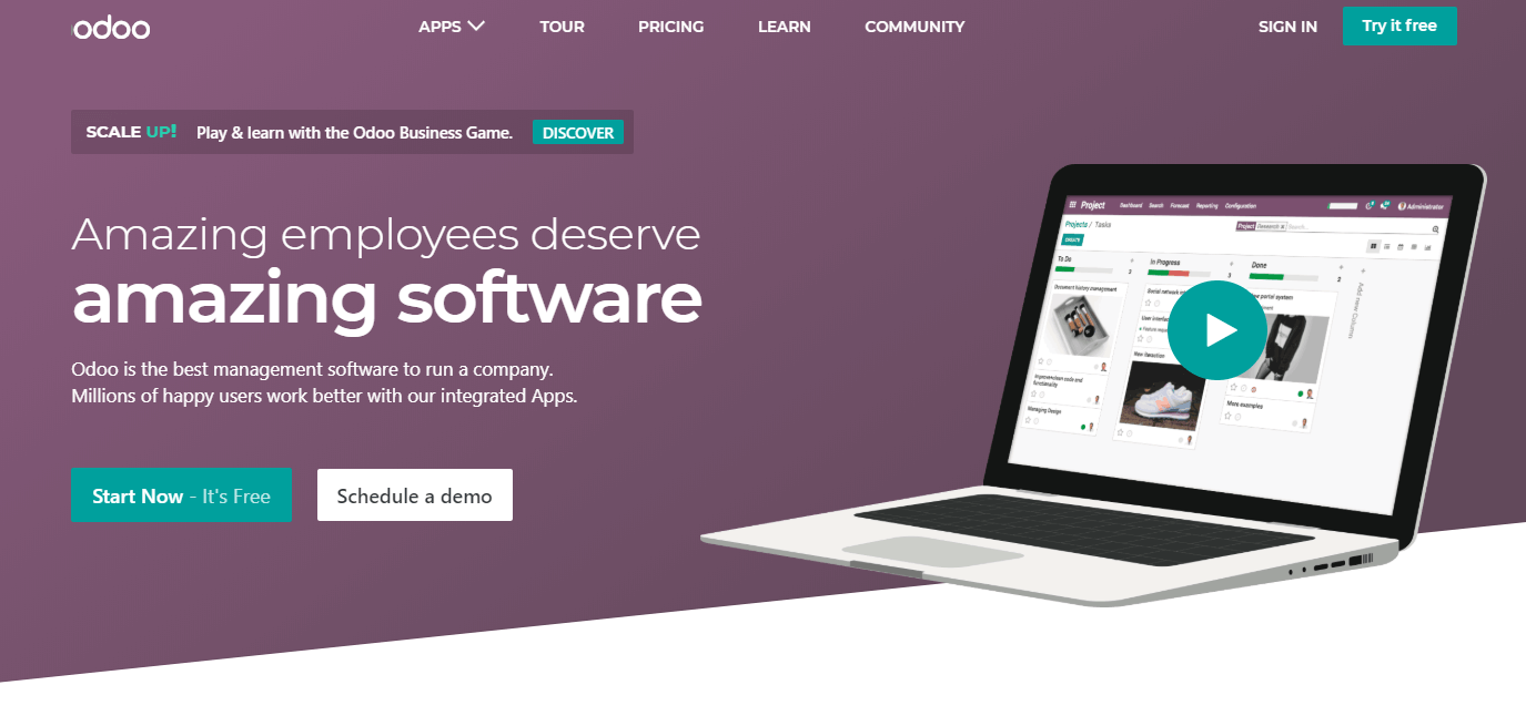 Odoo - 最佳開源 CRM 軟件