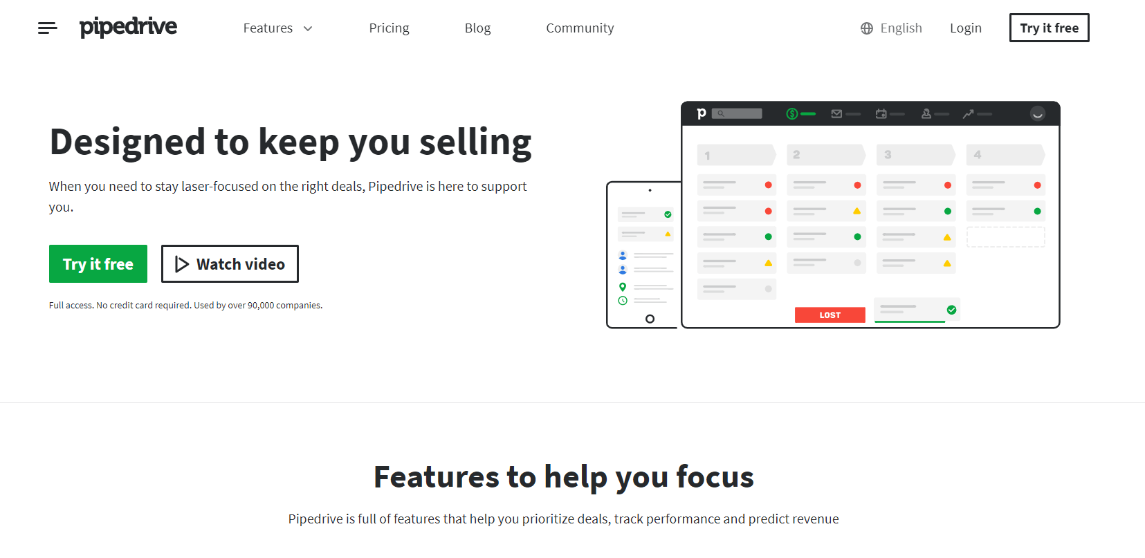 Pipedrive - 最佳 CRM 軟件