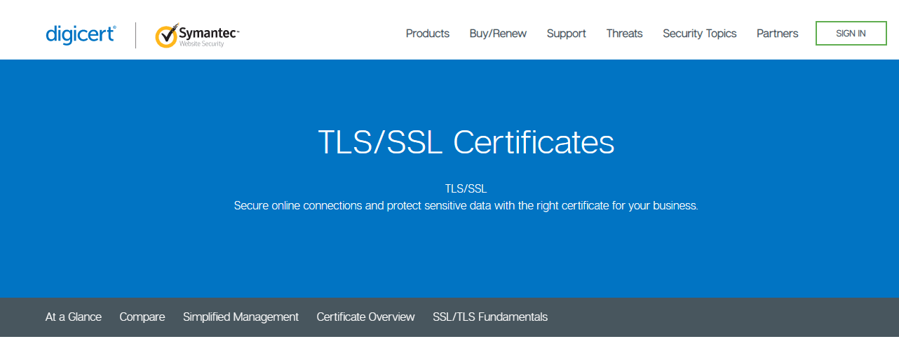 Symantec - 免費 SSL 證書提供商